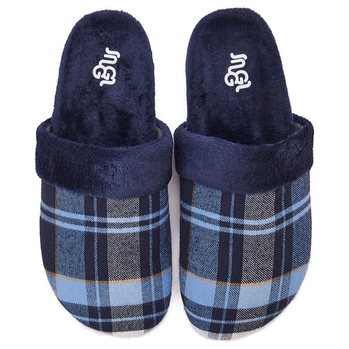 Snuggs Clogs Dark Blue checkered